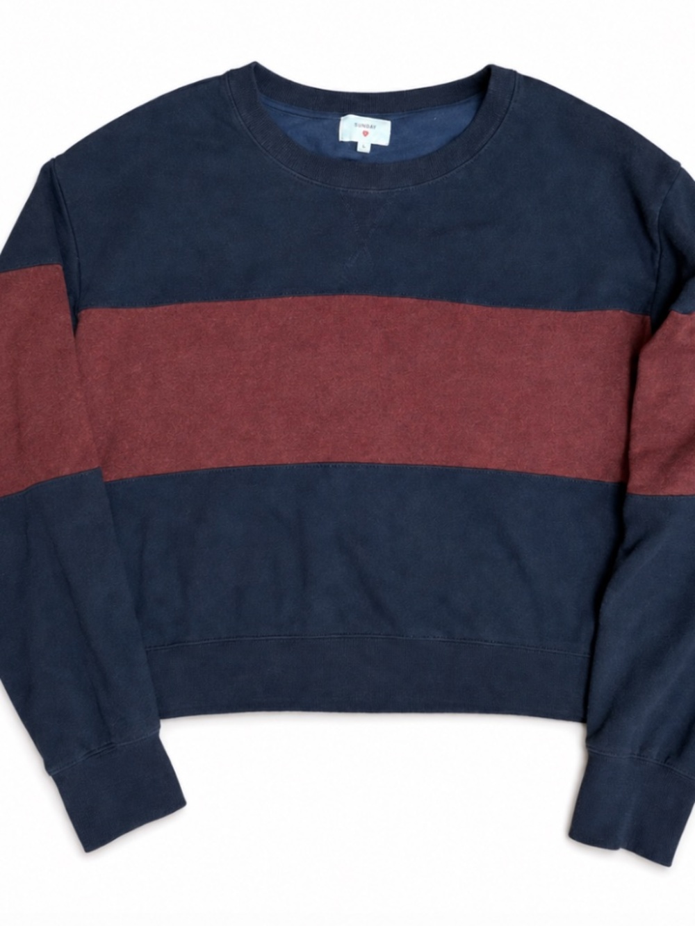 Sundry Colorblock Pullover Sweatshirt | Size 0